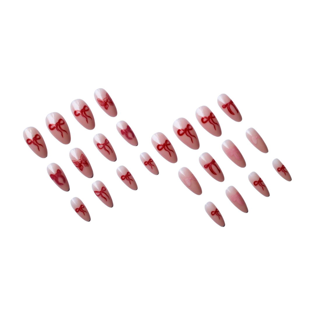 Artistic Bow Design Nail Art