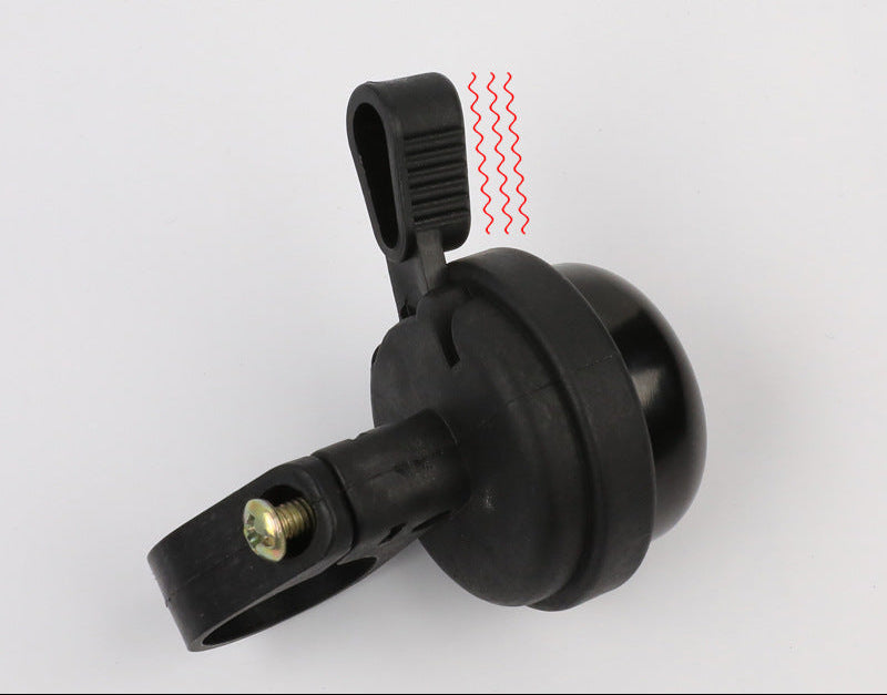 vintage pull style bicycle bell with universal handlebar clamp and tactile lever Stornfield