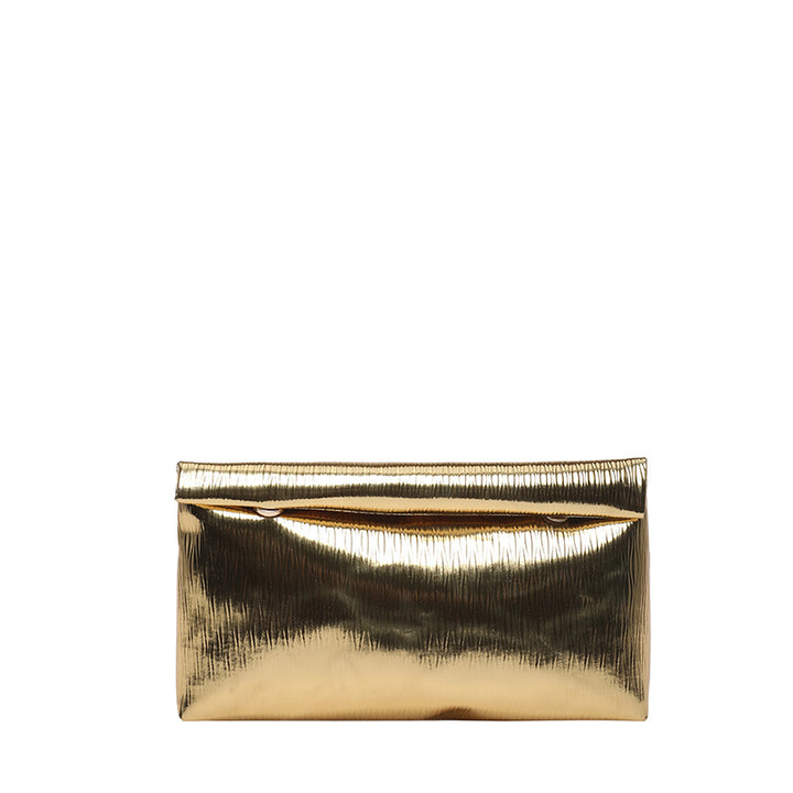 WoGlossy Textured Clutch Purse Stornfield