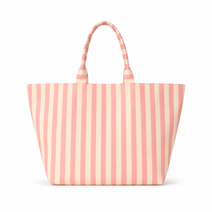Beach bag with width, water-repellent stripes Stornfield