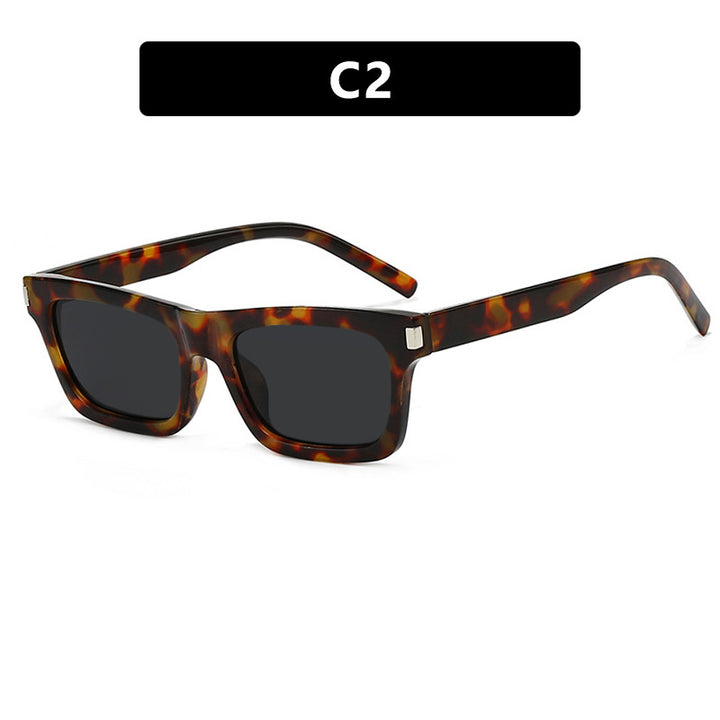 Women's square sunglasses with transparent lenses and stylish design Stornfield