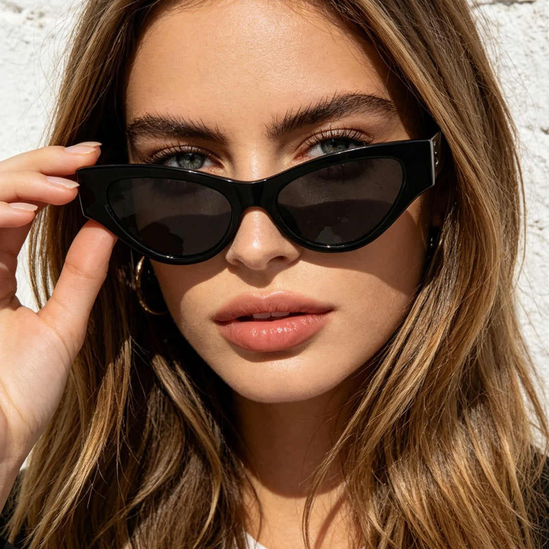 Women Cat-Eye Sunglasses with elegant, transparent frame and UV protection Stornfield