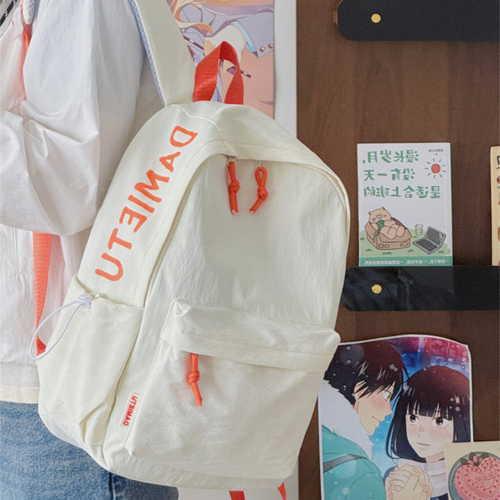 Casual Lightweight Backpack with Cute Plush Keychain Stornfield