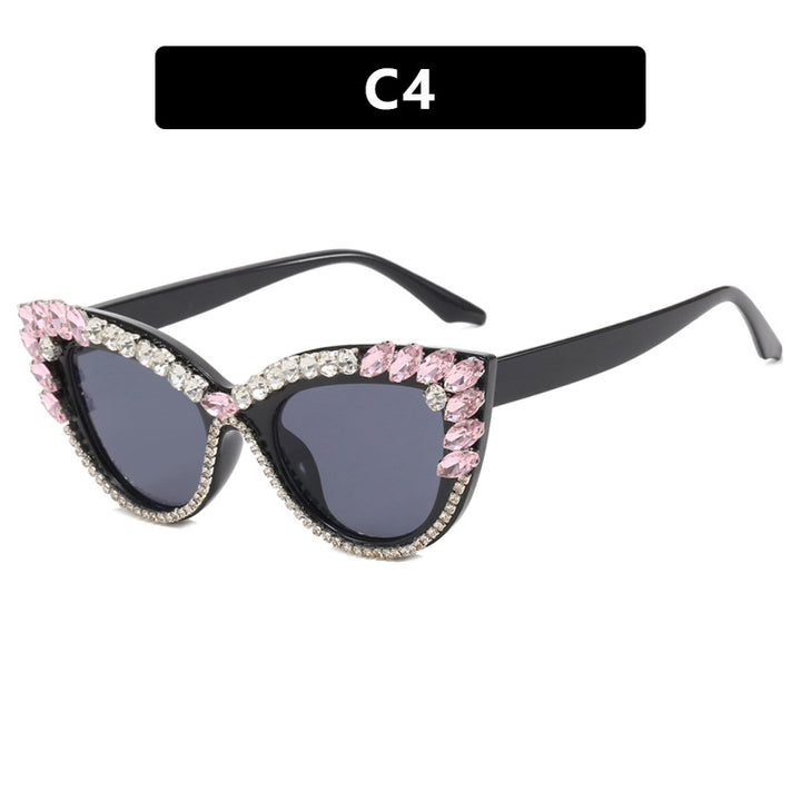 Women's extravagant Cat-Eye sunglasses with sparkling rhinestone embellishment Stornfield