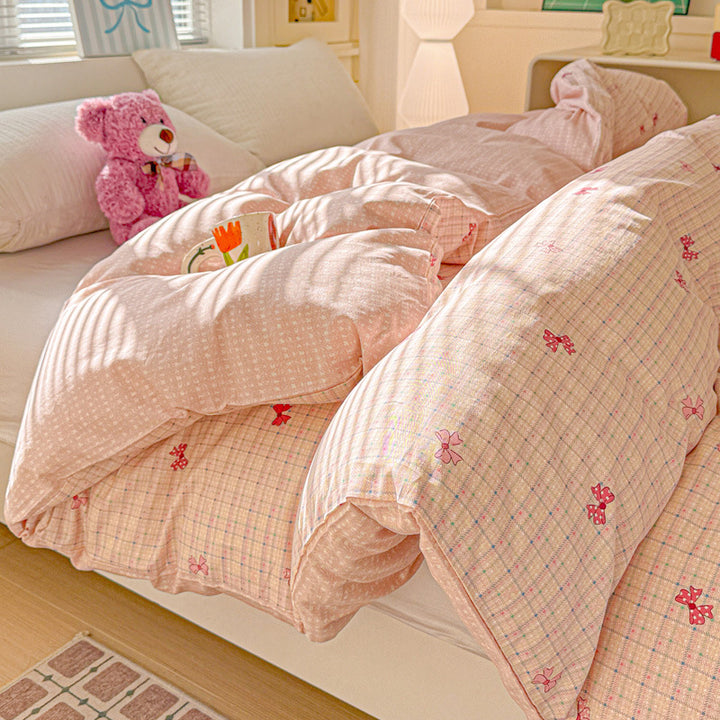 Children's Playful Floral Duvet Cover Set