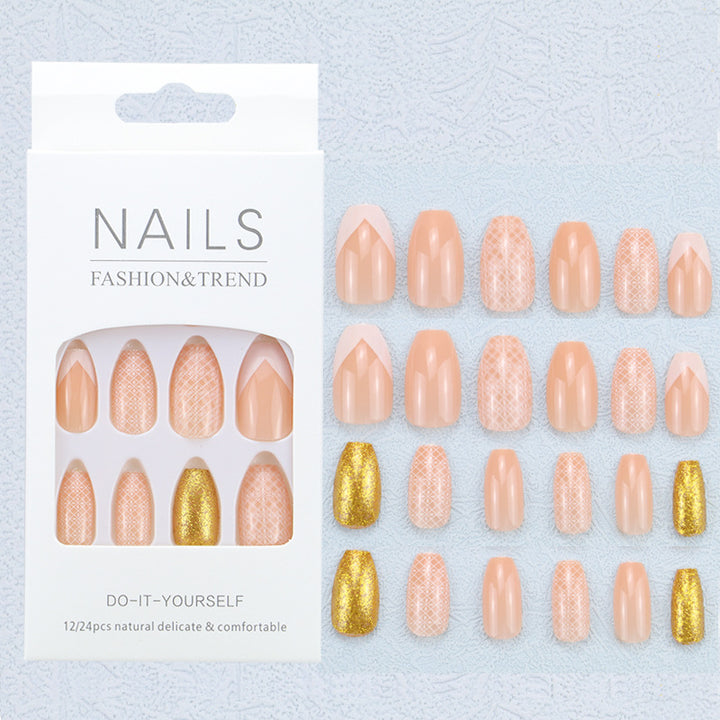 Artistic Graphic Press-On Nail Set Stornfield