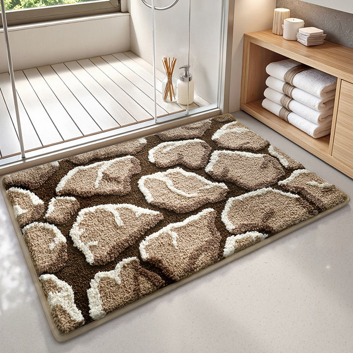 Plush Textured Bath Mat Stornfield