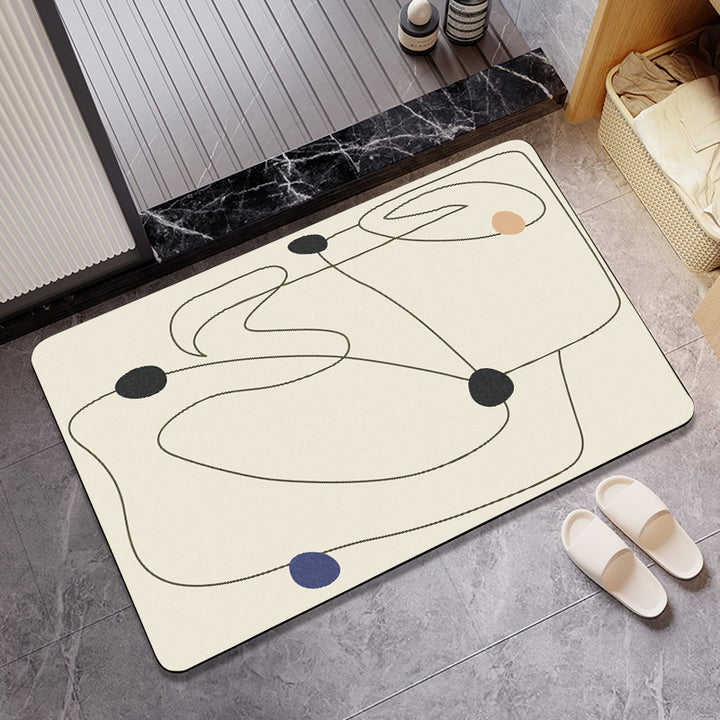 Geometric Patterned Bath Mat Stornfield