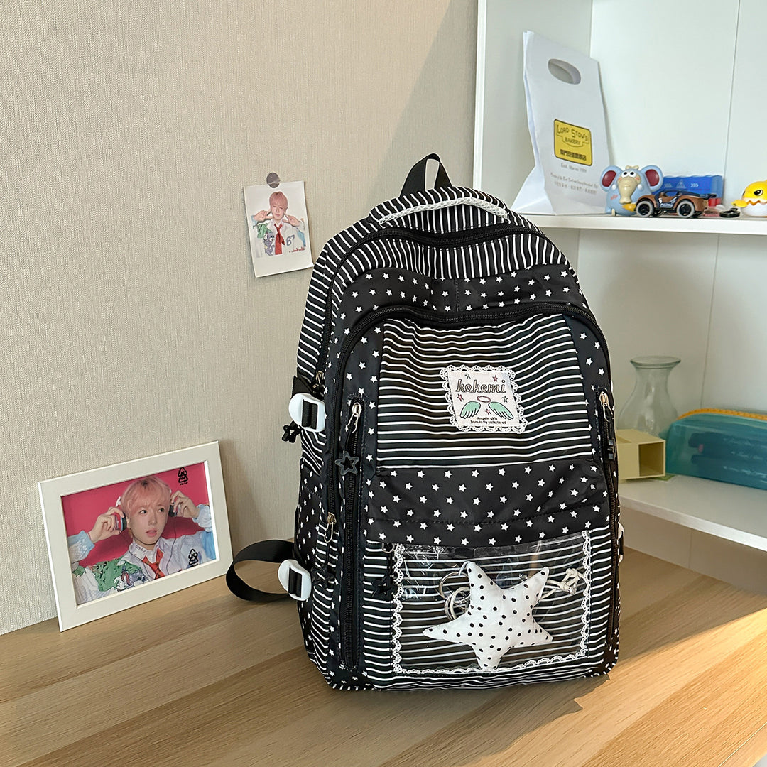 Cute Star-Patterned School Backpack Stornfield