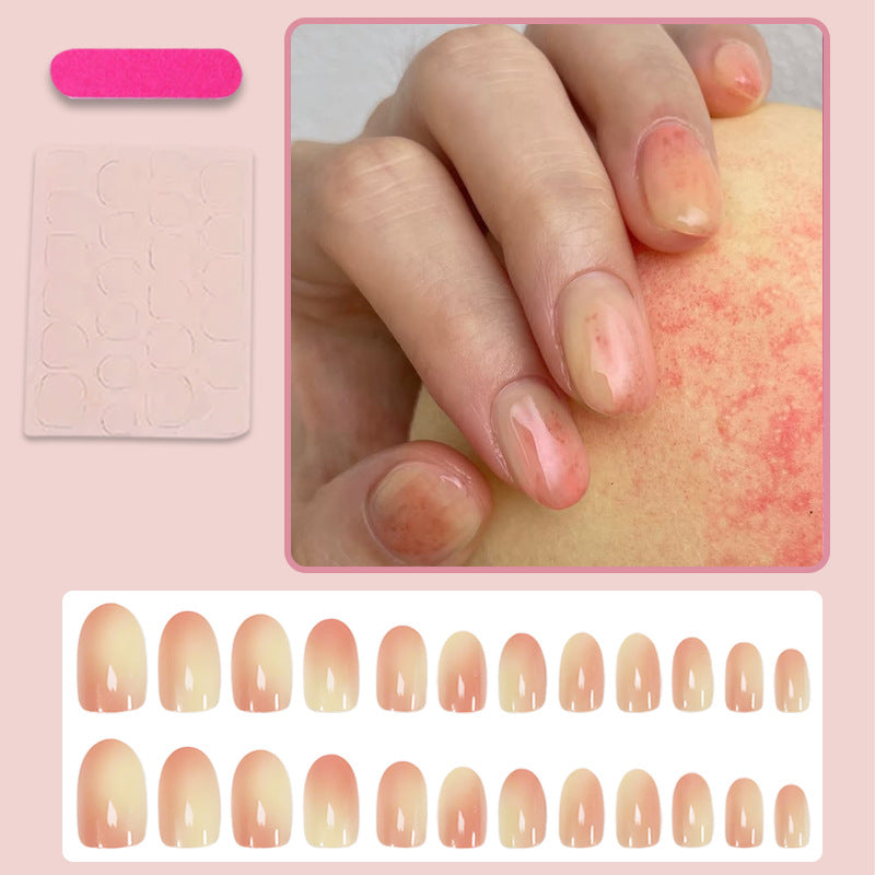 Artificial nail set with elegant, natural ombre design Stornfield