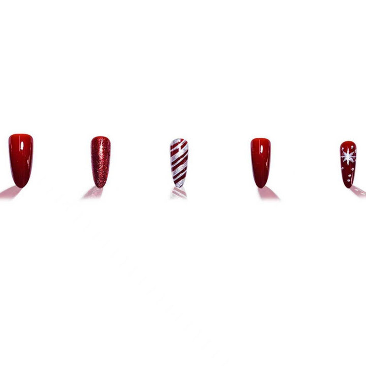 Festive Holiday Stiletto Nail Art Stornfield