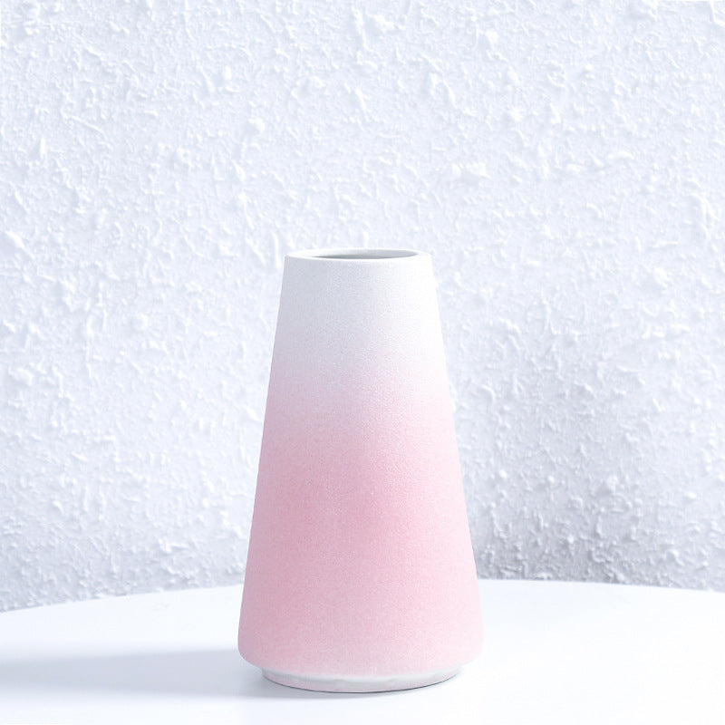 Modern Textured Ceramic Flower Vessel Stornfeild