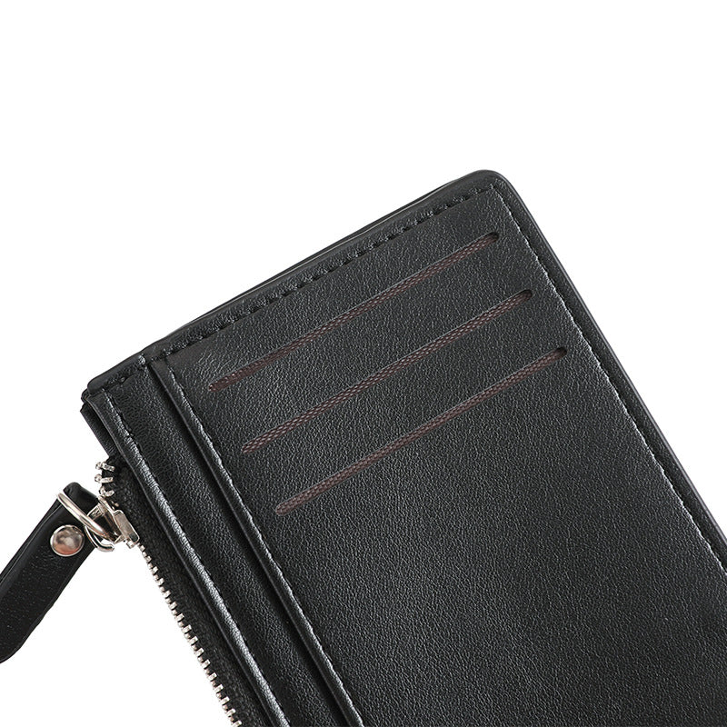 Compact Zippered Leather Cardholder Stornfield
