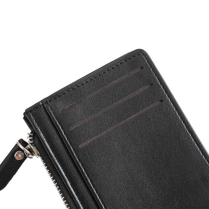 Compact Zippered Leather Cardholder Stornfield