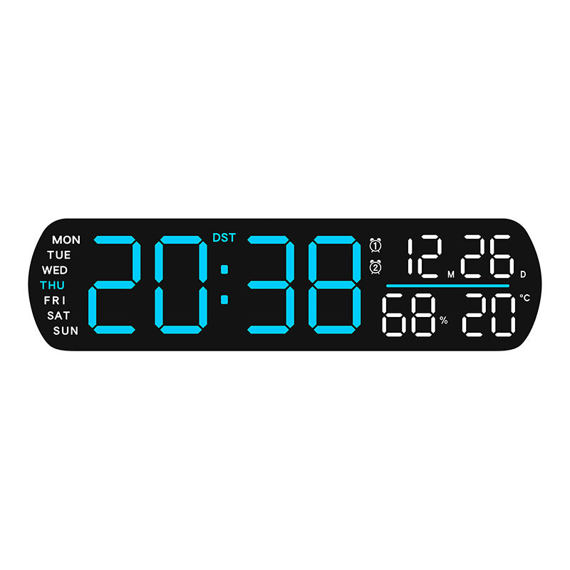 Digital Wall Clock with Multifunctional Display Stornfield