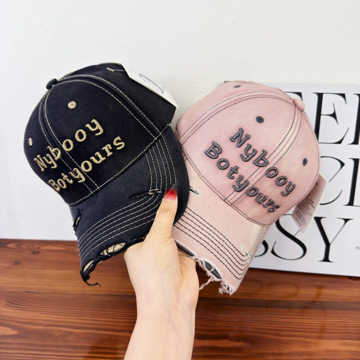Women's Distressed Adjustable Baseball Cap Stornfield