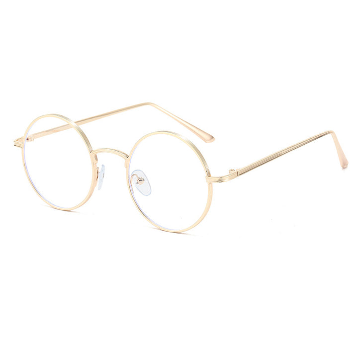 Ladies fashionable glasses with round lenses and fine metal frame Stornfield