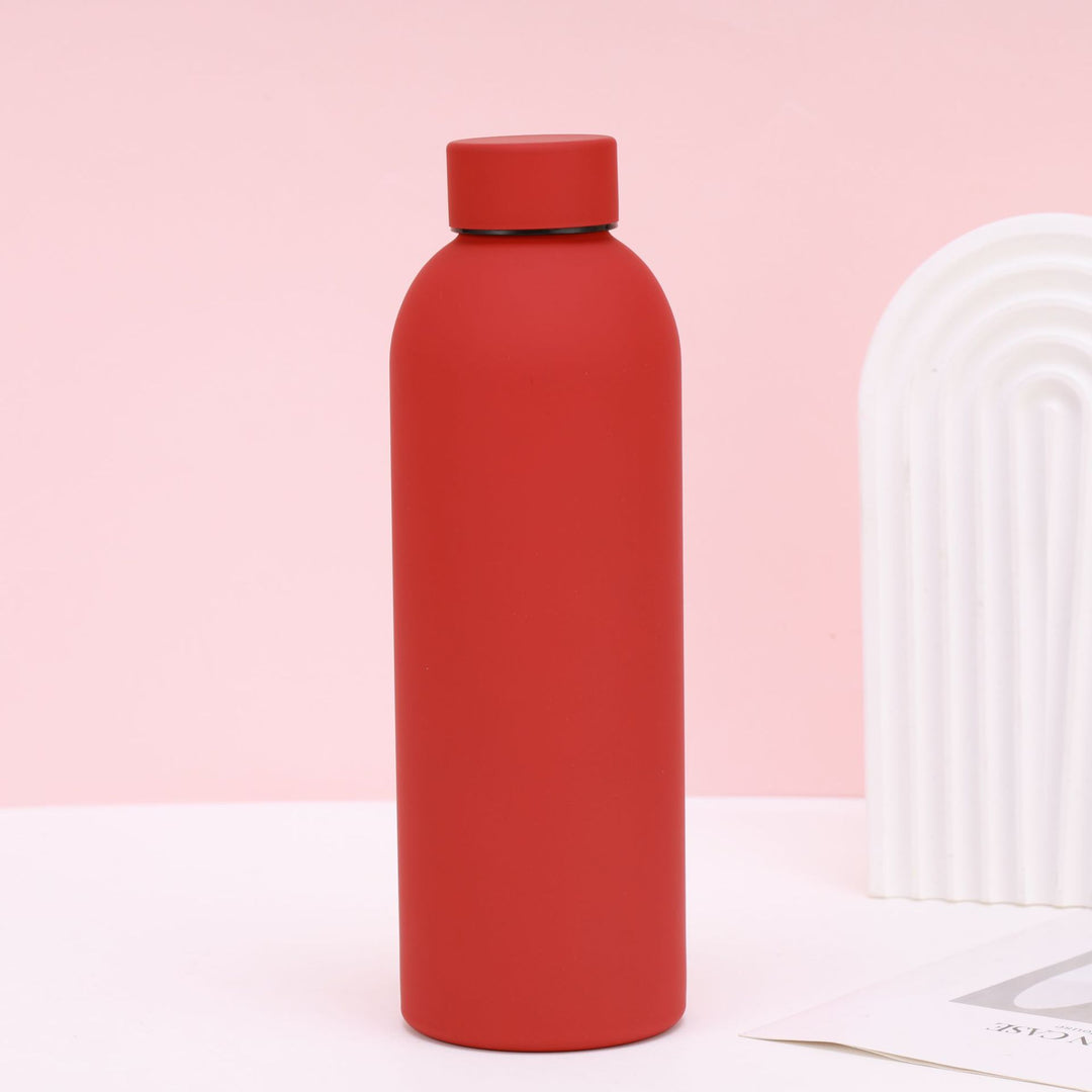 Unisex nan vacuum-insulated stainless steel drinking bottle with soft-touch surface and leak-proof screw cap Stornfield