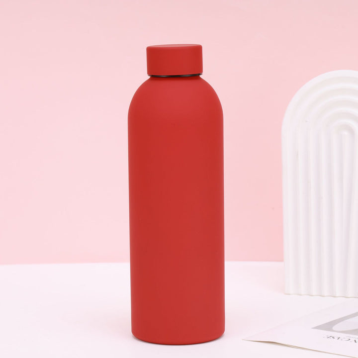 Unisex nan vacuum-insulated stainless steel drinking bottle with soft-touch surface and leak-proof screw cap Stornfield