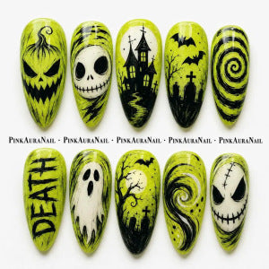 Creative Halloween Nail Art Set with Creepy Designs Stornfield