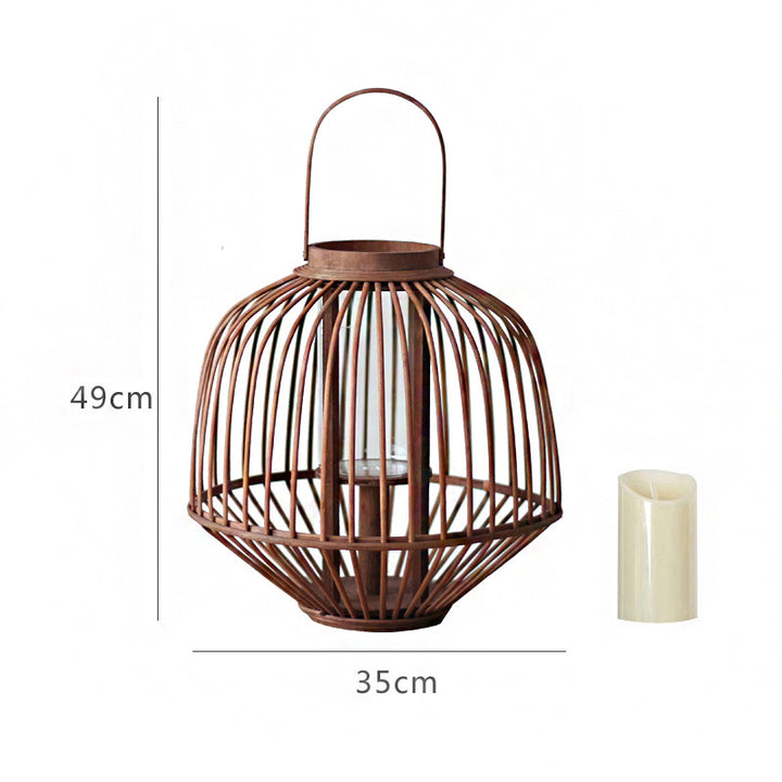 Decorative Rattan Lantern Stornfield