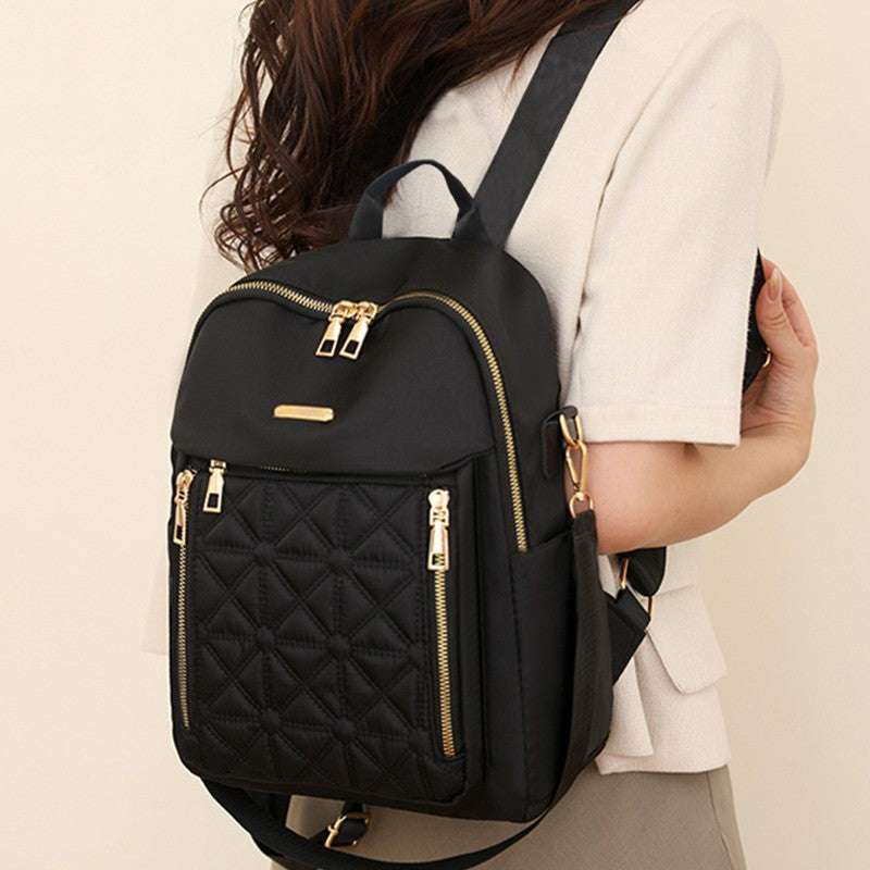 Stylish Quilted Nylon Backpack Stornfield