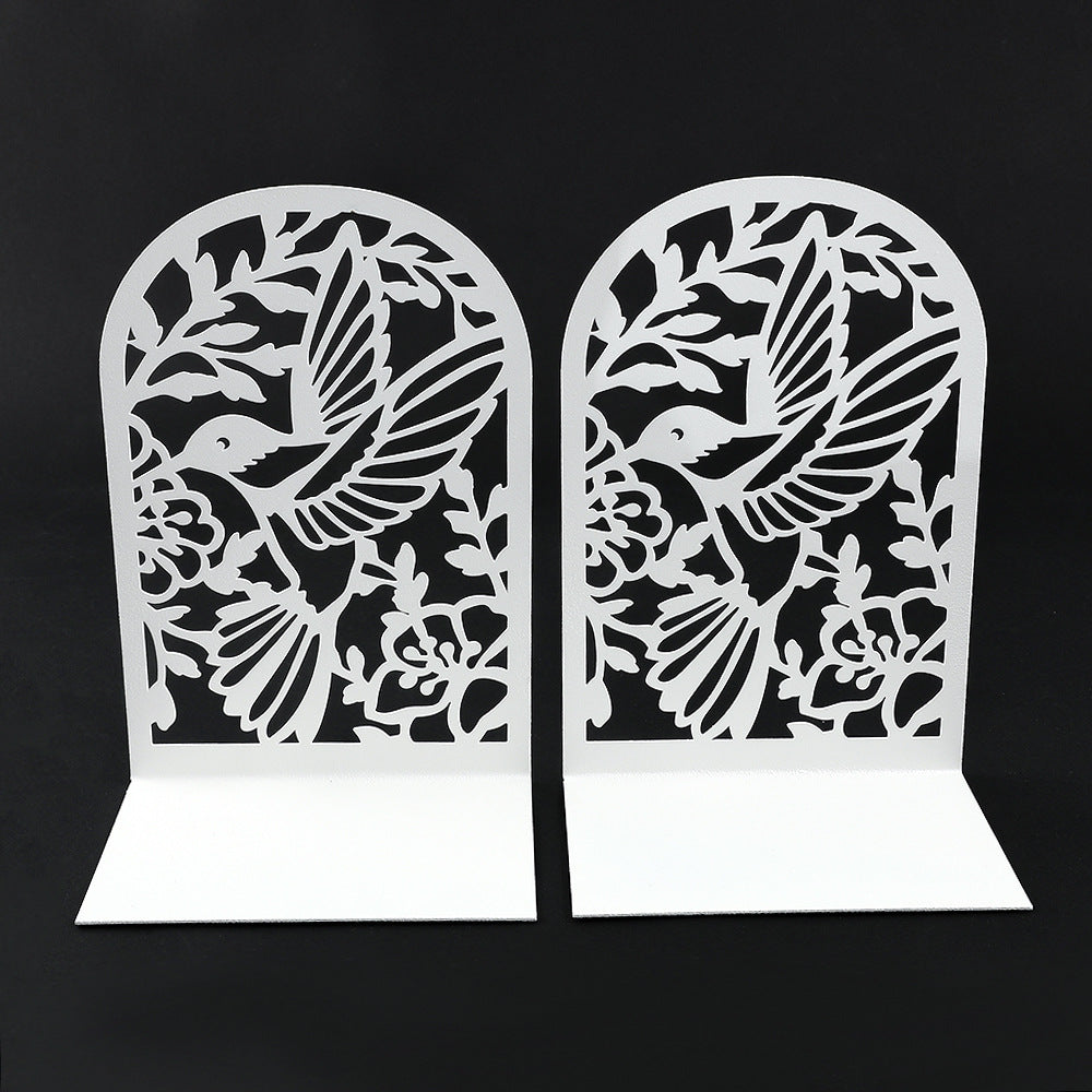 Decorative Hummingbird Metal Bookends
