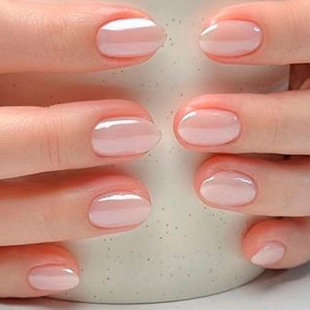 Nail extensions with elegant gloss finish Stornfield