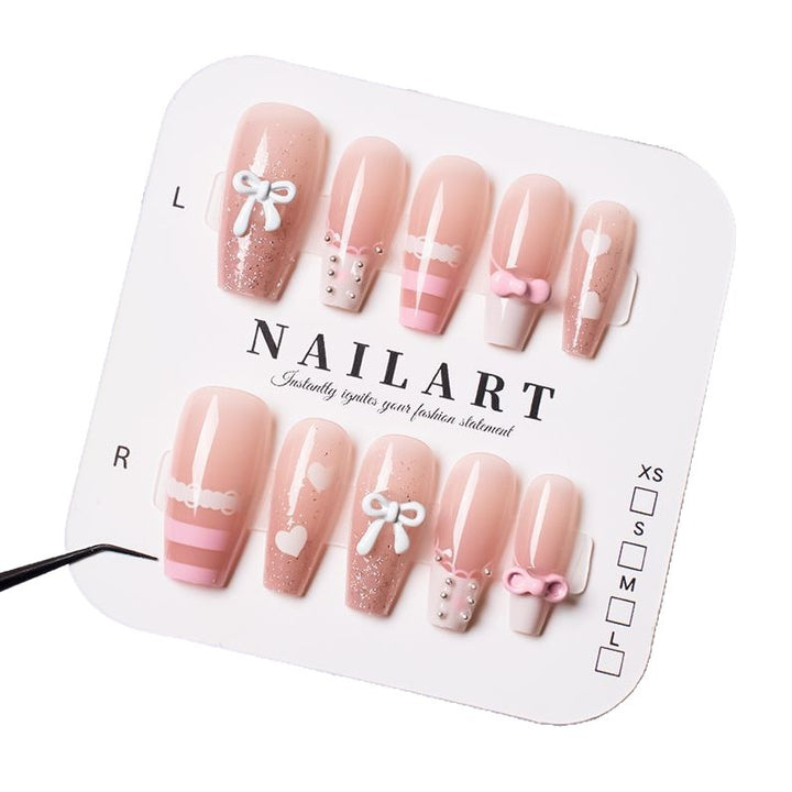 Decorative Press-On Nail Art Set Stornfield