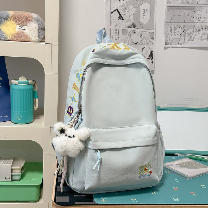 Trendy Embroidered School Backpack Stornfield