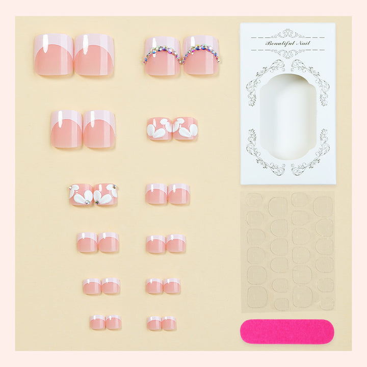 Decorative Floral Press-On Nail Art Set Stornfield 1788495841
