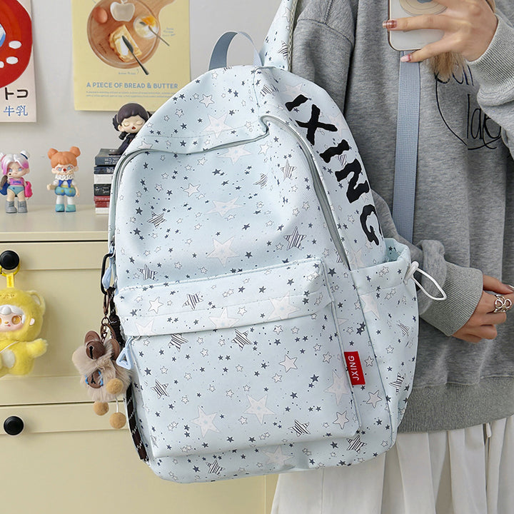 Star-Printed Cute Backpack Stornfield