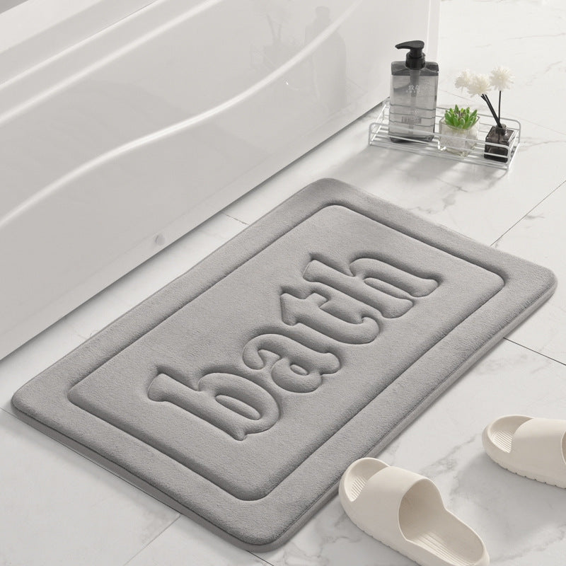 Plush Textured Bath Mat