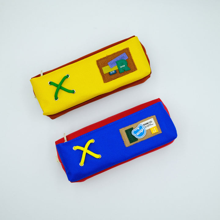 Trendy Canvas Zippered Pencil Case
