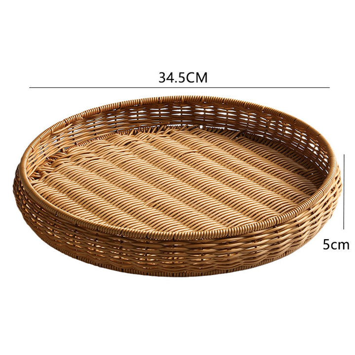Handwoven Decorative Serving Tray Stornfield 1783754312