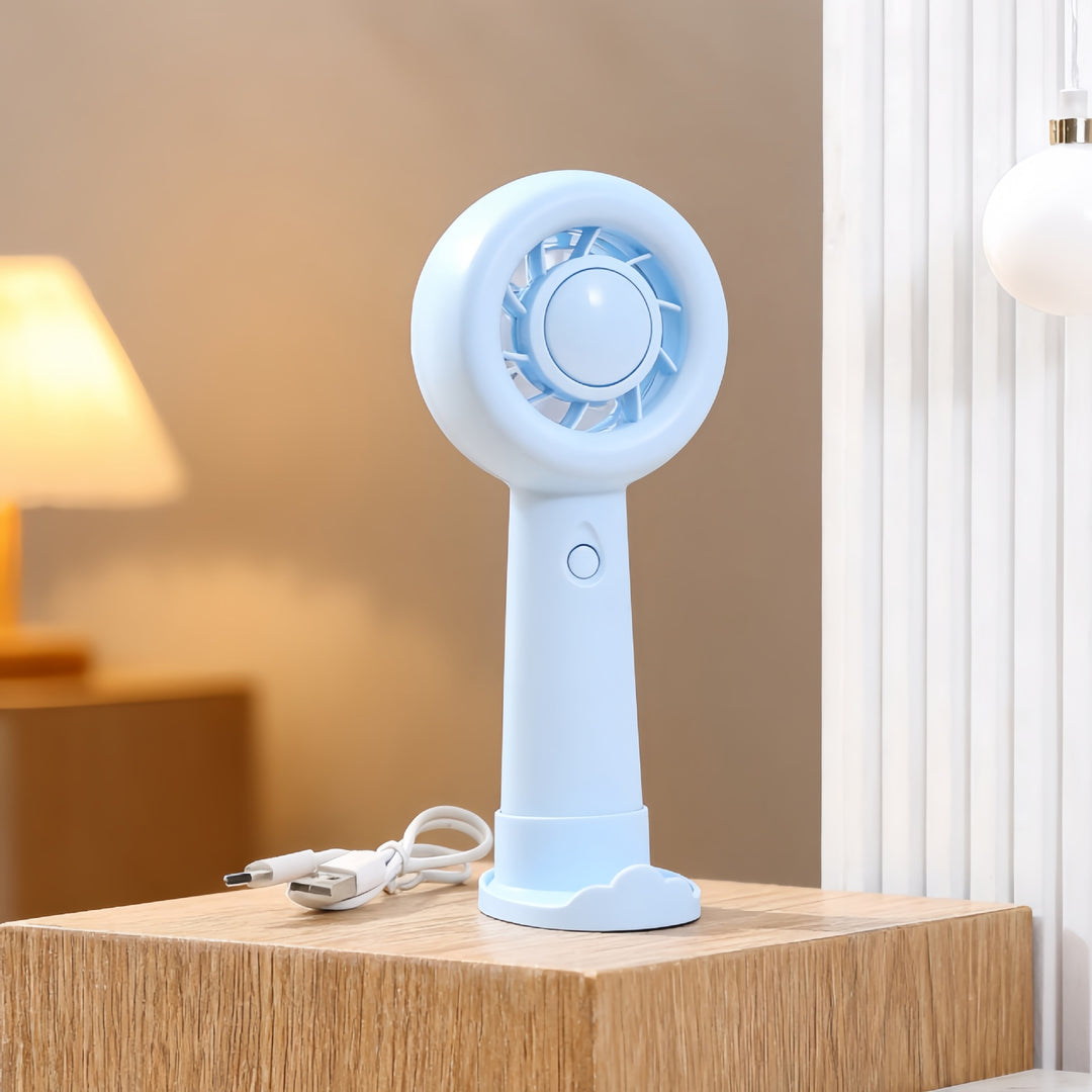 Ladies Portable Hand Fan with Ergonomic Design and USB Charging Function Stornfield