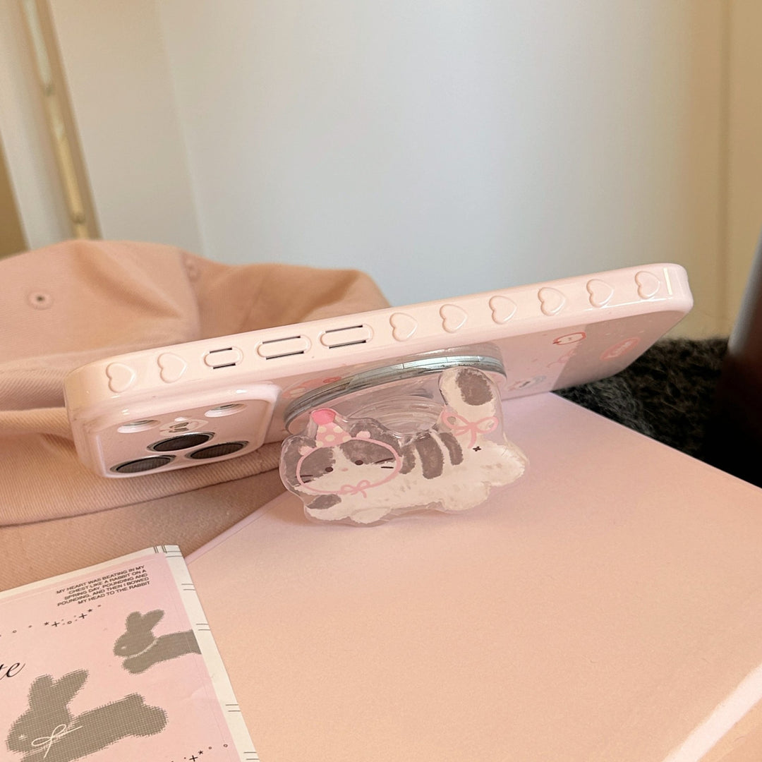 Smartphone Finger Holder in cute cat design Stornfield