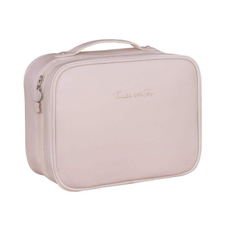 Cosmetic Organizer With Double Zipper And Elegant Interior Compartment Design Stornfield