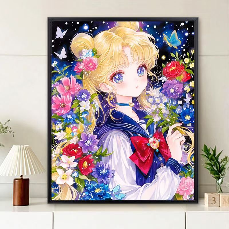 Whimsical Floral Character Art Print Stornfield