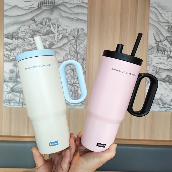 Women insulated drinking container with ergonomic handle Stornfield