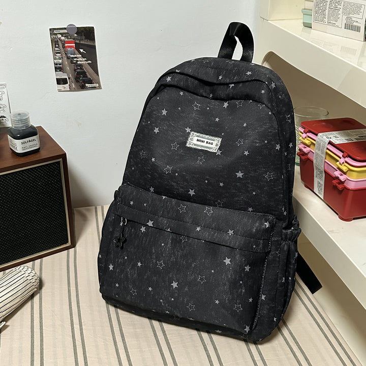 Star-Patterned Casual Backpack Stornfield