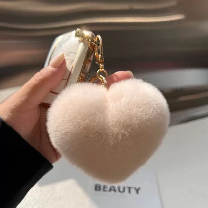 Heart-Shaped Plush Keychain Stornfield