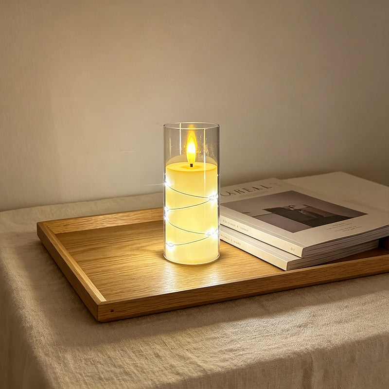 LED Scented Candle with Flame Effect Stornfield