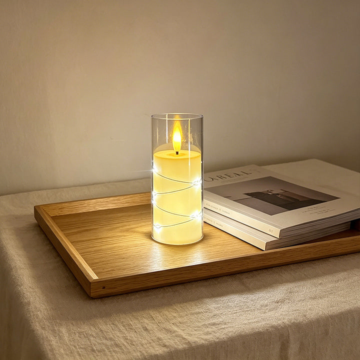 LED Scented Candle with Flame Effect Stornfield