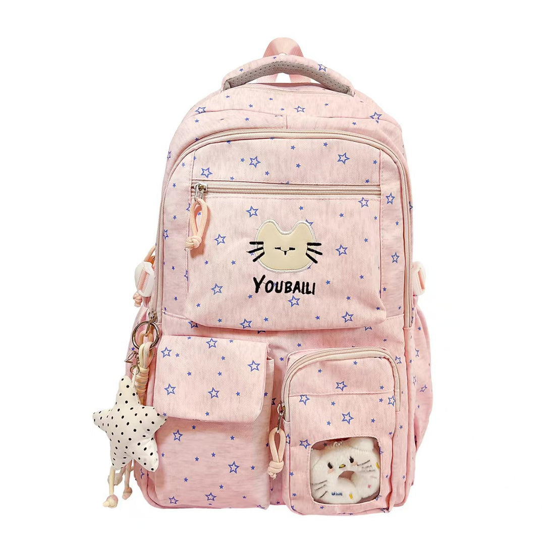 Cartoon-Themed Multi-Pocket Backpack Stornfield