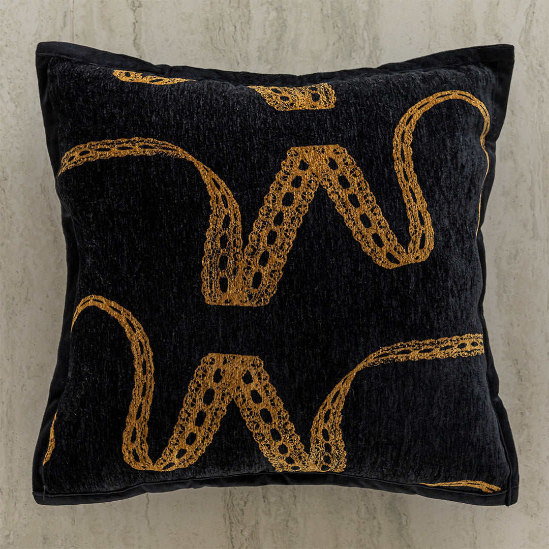Stylish decorative pillow with modern pattern