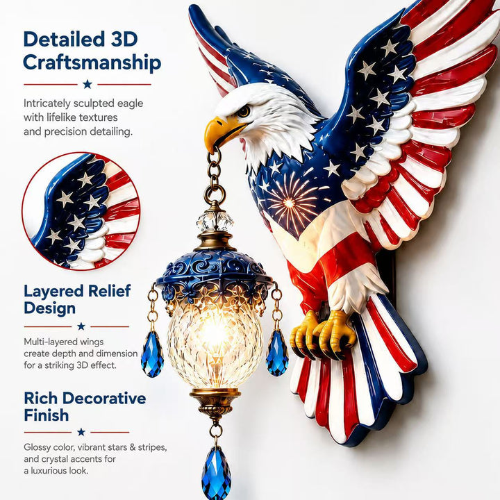 Decorative wall lamp in eagle design Stornfield