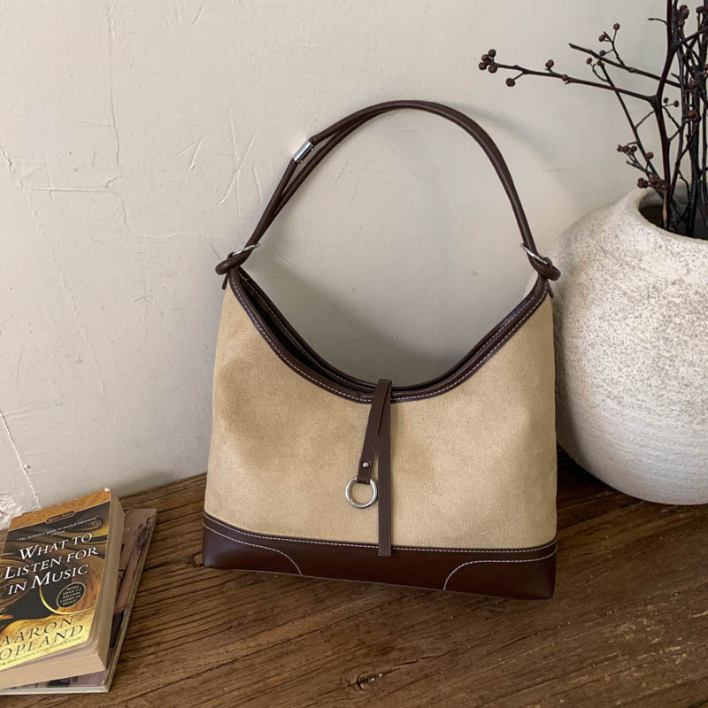 Suede Hobo Bag