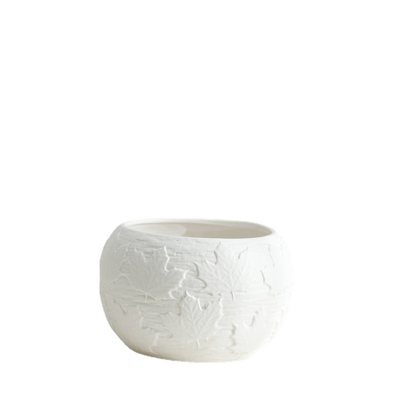 Artistic Textured Ceramic Planter Stornfeild