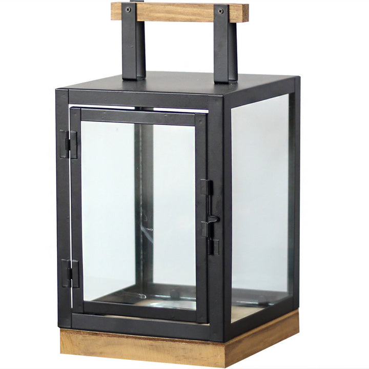 Decorative Lantern with Wooden Handle Stornfield